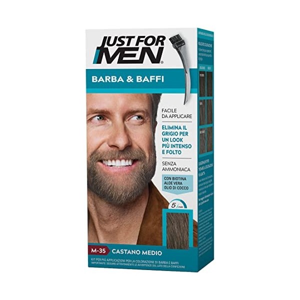 Just for Men Moustache & Beard M35 Brun moyen 28 g Lot de 1