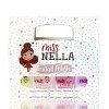 Miss Nella collection dété SET de 4 briller vernis à ongles peel off, sans odeur, sans eau et sauf pour les enfants rose, vi