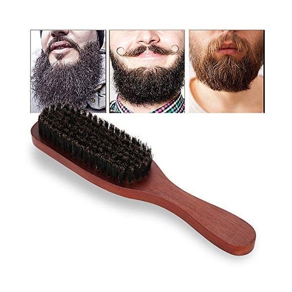 Brosse Professionnelle de Rasage Barbe, Brosse de Barbe Poils de Brosse Nettoyage Facial Brosse de Nettoyage Moustache Peigne