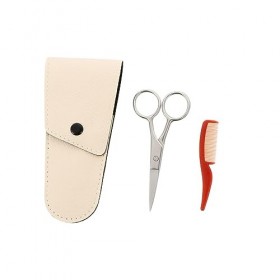 minkissy 2 Ensembles Pcs Ciseaux À Barbe Ensemble Ciseaux À Poils De Nez Kit De Cisailles À Barbe Kit De Ciseaux De Coupe De 