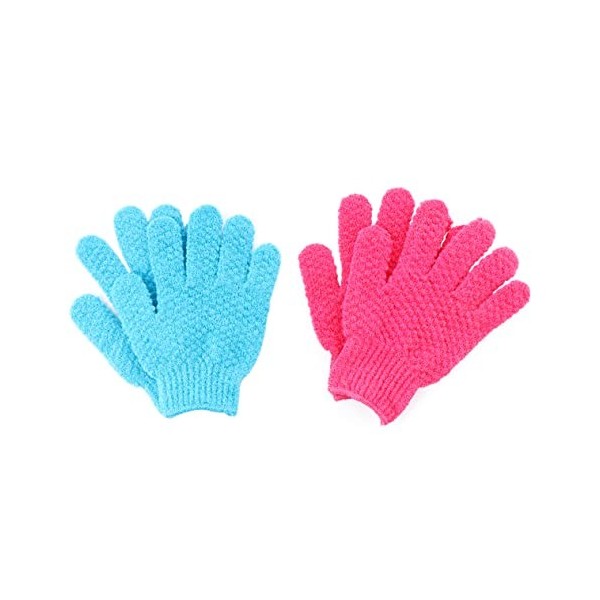 POPETPOP 8 Pièces Gants De Gommage De Bain Coussin Exfoliant De Bain Gommage Corporel Serviette Exfoliante Gant De Bain Exfol