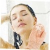 minkissy 4 Pièces Gants De Bain Double Face Gants Exfoliants Brosse Exfoliante Gants De Gommage Pour Hommes Gants De Gommage 