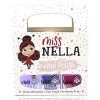 Miss Nella Paillettes Roses- Set de 3 vernis à ongles peel off, sans odeur, sans eau et sauf pour les enfants - Tickle Me Pin