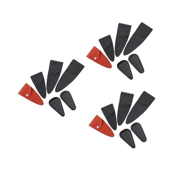 Beavorty 12 Pcs Ciseaux De Coiffure En Cuir Ciseaux À Cheveux Sac De Rangement Gaine De Ciseaux De Couture À Ciseaux De Coiff