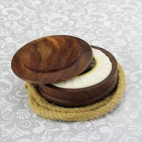 Haryali London Bol à raser en bois – Bol de savon à raser durable pour un rasage propre et humide