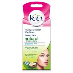 Veet Lot de 20 bandes de cire froide visage