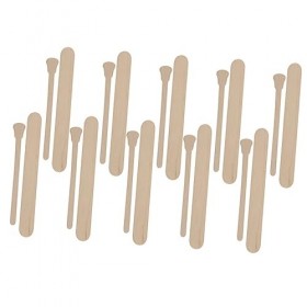 POPETPOP 100 Pièces De Bois Ciré Outils DApplication De Cire DÉpilation DOreille Multi-Outil Applicateur De Cire Kit De Ti