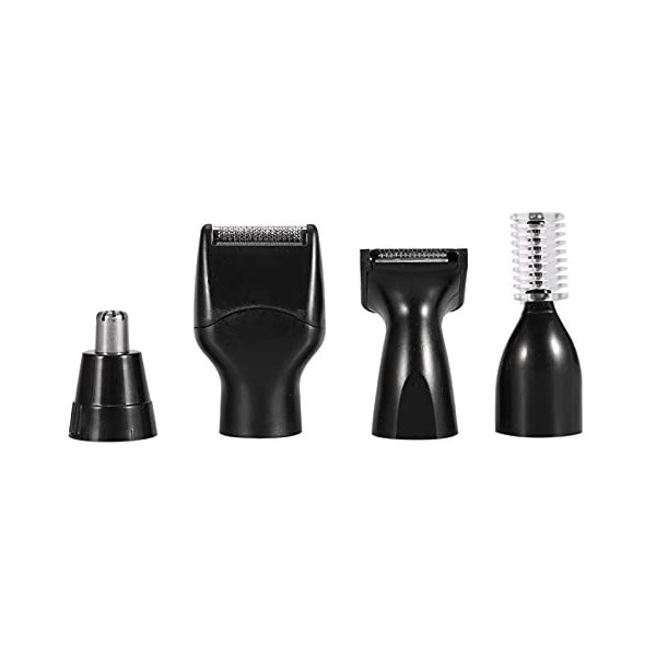 Tondeuse à Cheveux Rechargeable 4 en 1 pour Hommes, Nez, Oreilles, Tempes, avec Barbe, Sourcils, pour un Toilettage Propre, C