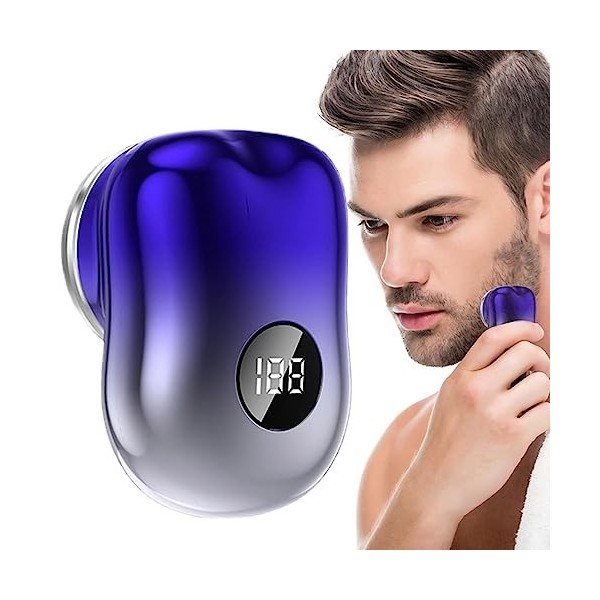 Mini rasoir électrique | Rasoir pour hommes à chargement USB pour voyage,Rasoirs de rasage électriques de poche avec chargeme