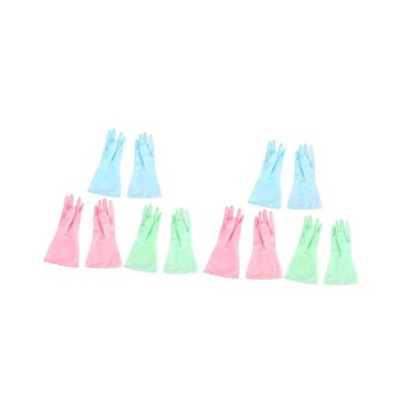 Mobestech 3 Paires De Gants DAlimentation Pour Animaux De Compagnie Gants De Vaisselle En Silicone Gants De Jardinage Gants 