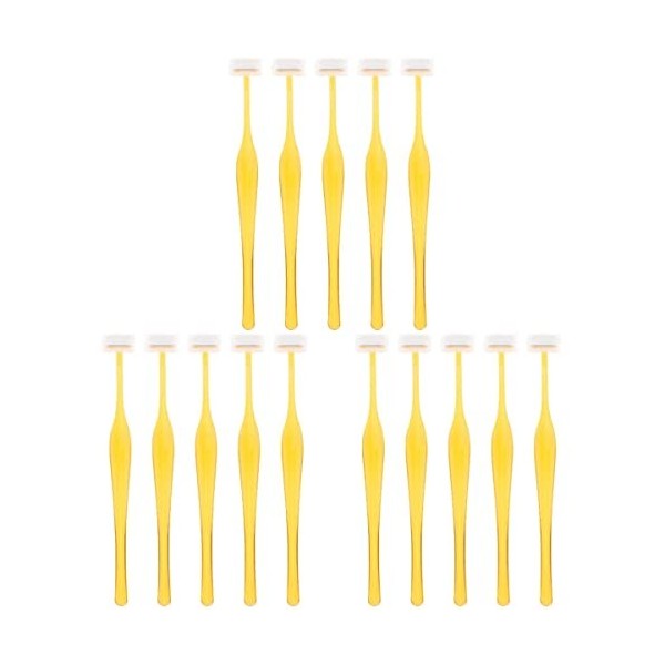 FRCOLOR 15 Pièces Couleur Bikini Outils Multi-Fonction Rasage À La Main Femme Cheveux Jetables Dermaplane Dissolvants Aléatoi