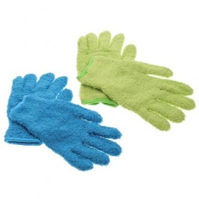LALAFINA 4 Pièces Gants Anti-Poussière en Fibre Mitaines De Dépoussiérage Éponge De Lavage De Voiture Serviettes À Cheveux en