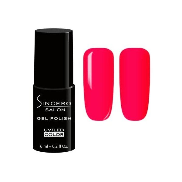 Sincero Salon - Set Neon Summer Wave 6x Gel Polish - Produit Professionnel Manucure Pédicure - Pigmentation Riche pour Couver