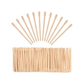 Beavorty 1000 Pièces Spatule Abaisse-Langue Bâtons De Cire Applicateurs De Cire En Bois Bâtons Applicateurs De Cire Bâtons De