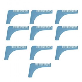 Outil de Mise en Forme de Barbe – Kit de Peignes 8 en 1 – Fonctionne avec Nimporte Quel Rasoir à Barbe, Tondeuse électrique 