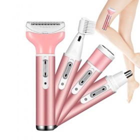 Épilateur pour le visage | Rasoir électrique pour cheveux Lady Razors,Tondeuse à cheveux 4 en 1, rasoir électrique pour femme