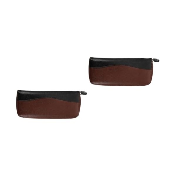 FOMIYES 2 Pcs Ciseaux Sac À Ciseaux En Cuir Pochette Pour Ciseaux De Barbier Pochette Pour Cisailles De Barbier De Coiffeur P