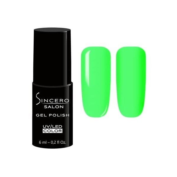 Sincero Salon - Set Neon Summer Wave 6x Gel Polish - Produit Professionnel Manucure Pédicure - Pigmentation Riche pour Couver...