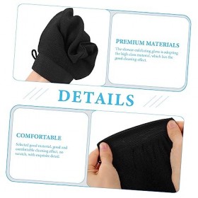 FRCOLOR Lot de 4 gants exfoliants pour le corps, gants de nettoyage, gants de massage, gants exfoliants, gants de douche, gan
