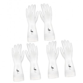 Healifty 3 Pièces Gants En Latex Gants De Lavage Gants De Nettoyage De Verre Gant DEssuyage En Caoutchouc Gants De Protectio