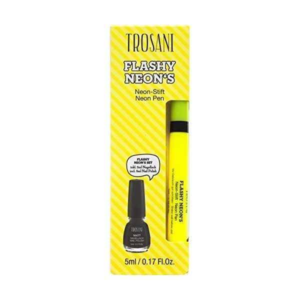 Trosani Cosmetics Flashy Neon Set Jaune