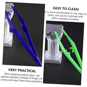 FRCOLOR 48 Pcs Pince à épiler Jetable Pince à Cils Précision Pince à Cils Boîte de Maquillage Outils de Beauté Pince à Sourci