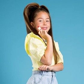 Miss Nella Nail Polis + Lip Balm set- Special Red Nail Polish for Kids- STRAWBERRY ’N’ CREAM, with Peel-off, Water Based & Od