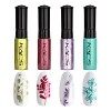 Set de vernis à ongles 4 Couleurs Estampage Polonais Métallique Brillant briller coloré Vernis Stamping Usage double Peinture