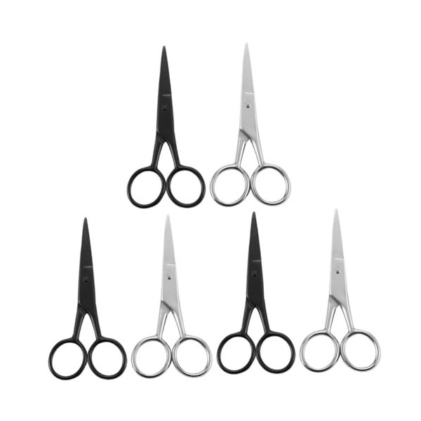 POPETPOP 4 Pièces Ciseaux Amincissants Barbier Rasoir Peigne Coupe-Poils Du Visage Peigne Rasoir En Métal Tondeuse À Barbe À