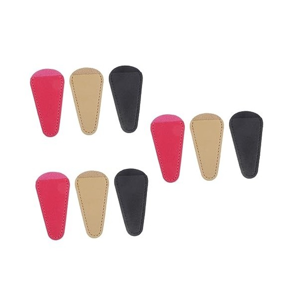 minkissy Gaine En Cuir Ciseaux Noirs Ciseaux De Broderie Couverture De Ciseaux Accessoires Pour Ciseaux De Broderie 6 Pièces