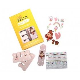 Miss In Kit pour ongles et vernis à ongles – Set daccessoires pour enfants + Miss dans le vernis Tickle Me Pink Vernis à ong