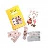 Miss In Kit pour ongles et vernis à ongles – Set daccessoires pour enfants + Miss dans le vernis Tickle Me Pink Vernis à ong