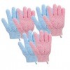 FOMIYES 12 Pièces Gants De Bain À Cinq Doigts Gant Exfoliant Pour Le Corps Gant Exfoliant Corps Pour Exfoliation Éponge Gants