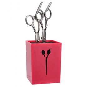 STYLANCE Porte-Ciseaux, Boîte à Ciseaux Professionnelle pour Coiffeurs, Barbiers, Outils de Rangement Parfaits rose 