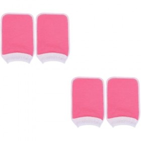 minkissy 4 Pièces Gants De Bain Gant Exfoliant Serviettes De Bain Gant Exfoliant Gommage Serviettes Pour Le Corps Gommage Exf