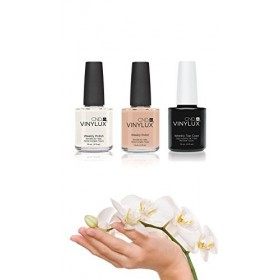 CND VINYLUX POWDER MY NOSE French Manicure Set – VINYLUX CREAM PUFF + vernis à ongles et top coat