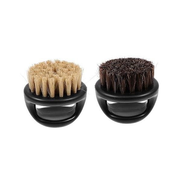 POPETPOP 4 Pièces Brosse À Poils Outil De Nettoyage De Barbe Hommes Blaireau Barbe Blaireau Hommes Brosse À Barbe Brosse Faci