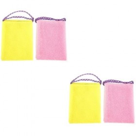 Cabilock 4 Pièces Tissu Exfoliant Pour Le Corps Filet Exfoliant Pour Le Corps Filet De Lavage Africain Tissu De Bain Exfolian