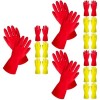 Mobestech 4 Paires De Gants De Nettoyage En Caoutchouc Gants De Cuisine Moyens Laver La Vaisselle Gants De Cuisine Nettoyage 