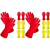 Mobestech 4 Paires De Gants De Nettoyage En Caoutchouc Gants De Cuisine Moyens Laver La Vaisselle Gants De Cuisine Nettoyage 