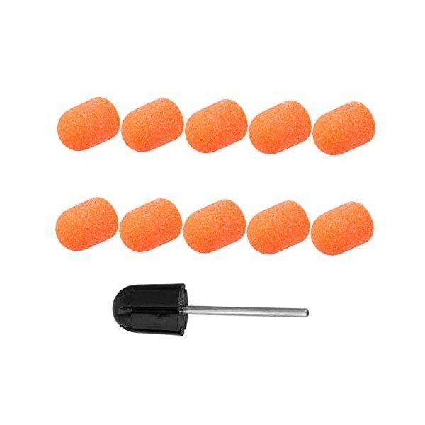 Beavorty 10Pcs Grinder Sand Cap Nail Set Nail Drill Set Puissance Lime À Ongles Nail Foret Set Acrylique Nail Drill Cuticules