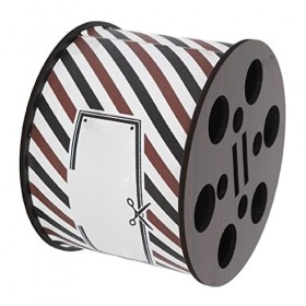 Boîte de Rangement Professionnelle pour Ciseaux en Bois, pour Barbier, Grande capacité avec Antidérapant, Adaptée au