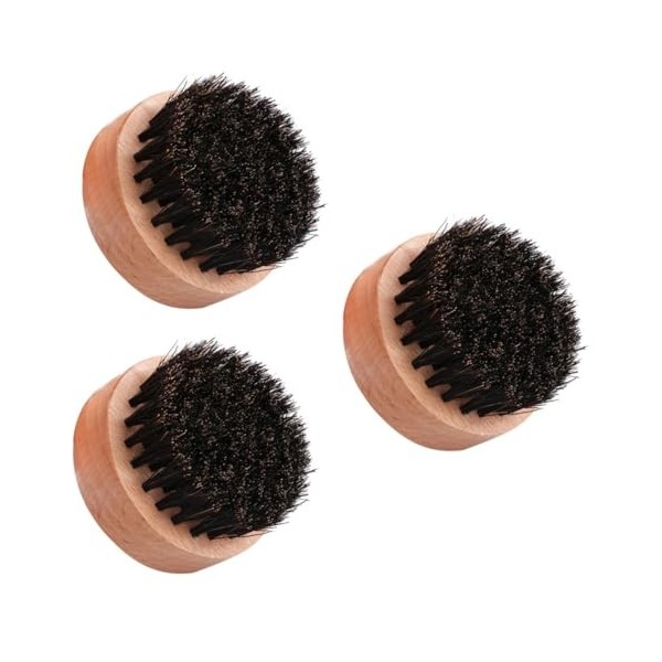 FOMIYES 3 Pièces Brosse À Cheveux En Bois Brosse À Cheveux Portable Brosse À Barbe De Voyage Brosse À Cheveux Peigne Accessoi