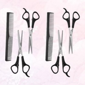 Beaupretty Kit De 2 Ensembles De Peignes Pour Taquiner Les Cheveux Cosmétiques Ciseaux De Coupe De Cheveux Frange Barbiers Ci