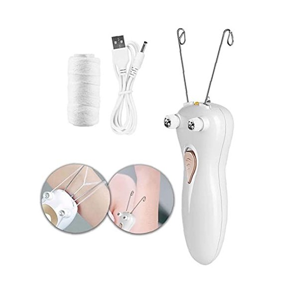 Sacial Hair Remover Rechargeable Filetage de coton Epilateur Shaver Machine Beauty Machine Produits de soin de la peau