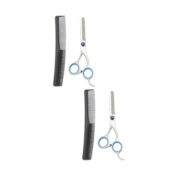 FOMIYES 4 Pcs Ciseaux De Barbier Et Peigne Ciseaux De Coiffeur Ciseaux De Coupe De Cheveux Ciseaux De Coiffure Ciseaux De Cou