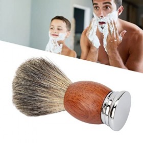 Blaireau pour Hommes Manche en Bois Blaireaux de Rasage Cheveux Doux Hommes Blaireau pour la Maison et les Voyages