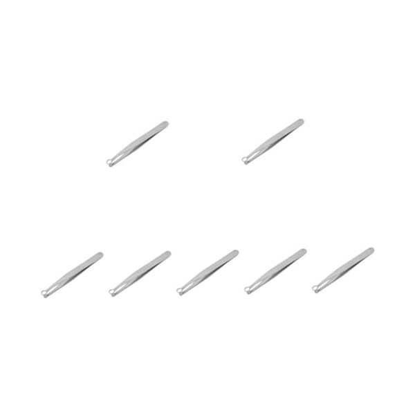 POPETPOP 2 Pièces Ciseaux À Poils De Nez Pince À Cils Pince À Épiler À Pointe Ronde Pince À Poils Du Nez De Maquillage Pinces