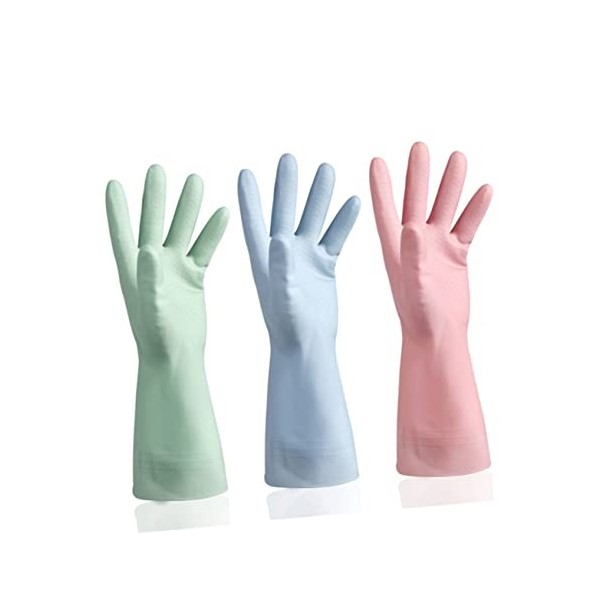 ABOOFAN 3 Paires Évier Tasse Laveuse Bol Nettoyant Le Gant Ove Gants Imperméables Gants De Protection Gants En Plastique Gant