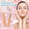 Tondeuse à sourcils rechargeable, Poils de nez indolores et épilateur électrique de précision pour sourcils, sourcils et visa